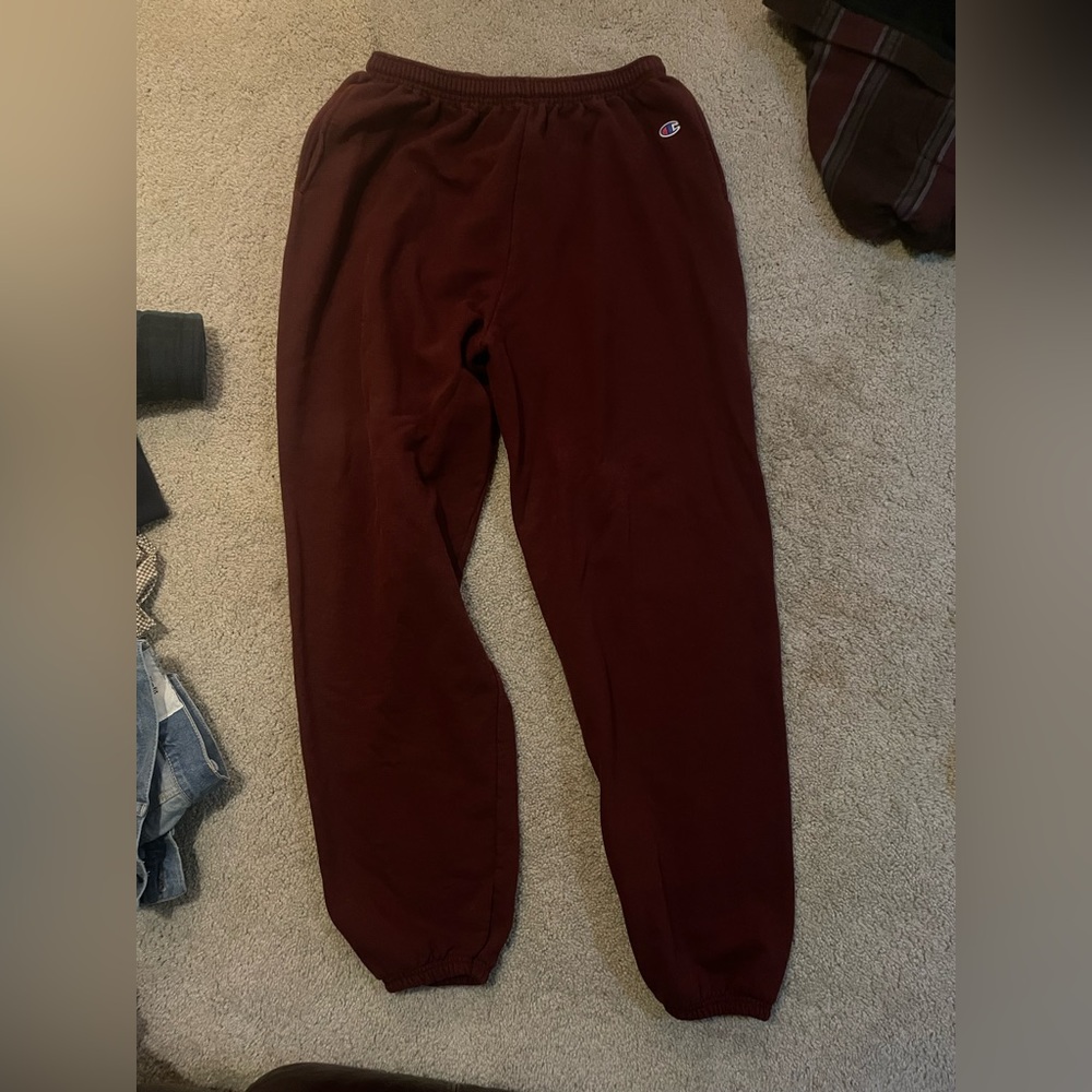 Maroon champion sweatpants XL